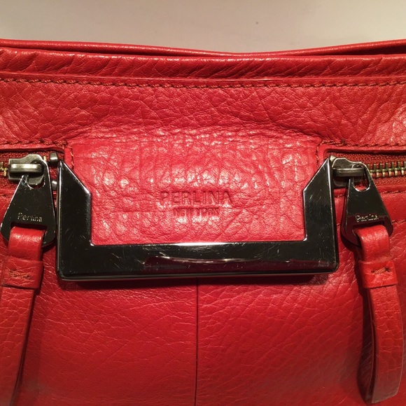 Perlina Red Leather Handbag - Picture 6 of 6